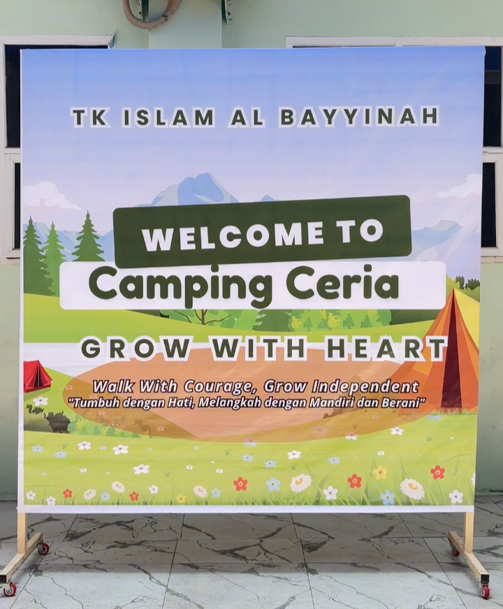 Serunya Camping Ceria TK Islam Al Bayyinah, Belajar Mandiri Sambil Bermain